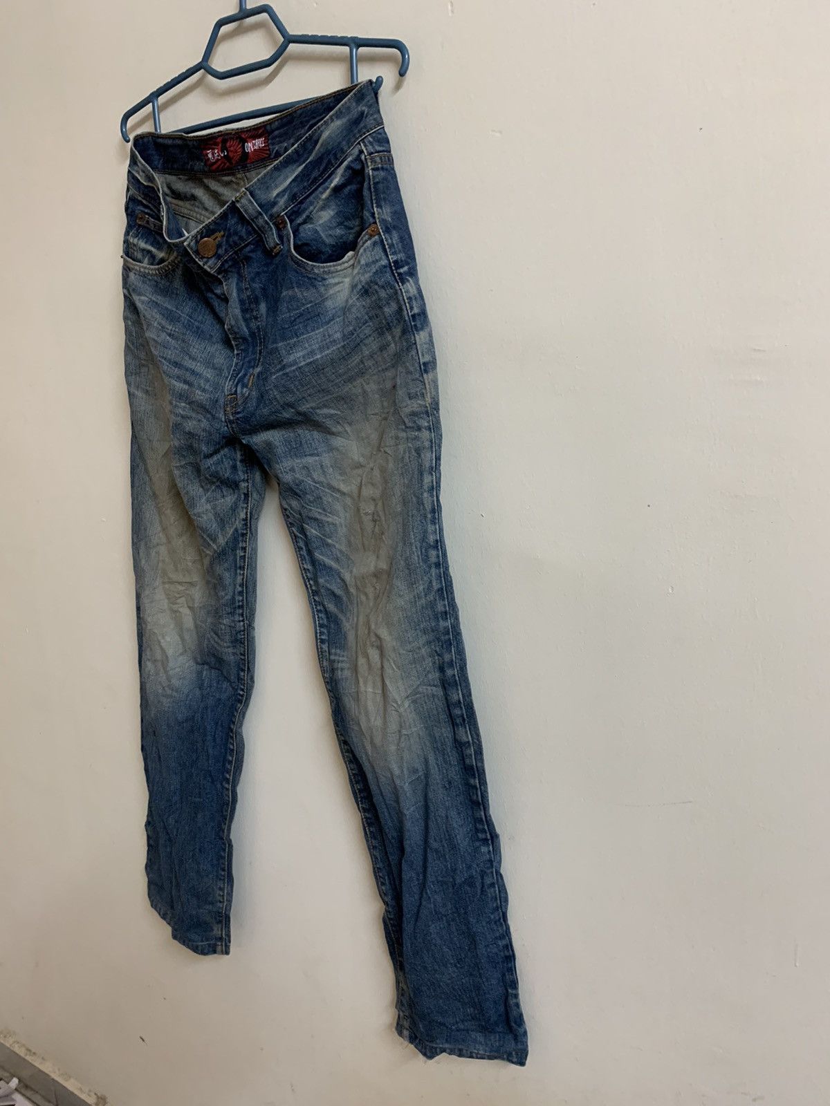 Japanese Brand Sukajan Dragon Elements Sun Faded Jeans Size US 30 / EU 46 - 3 Thumbnail