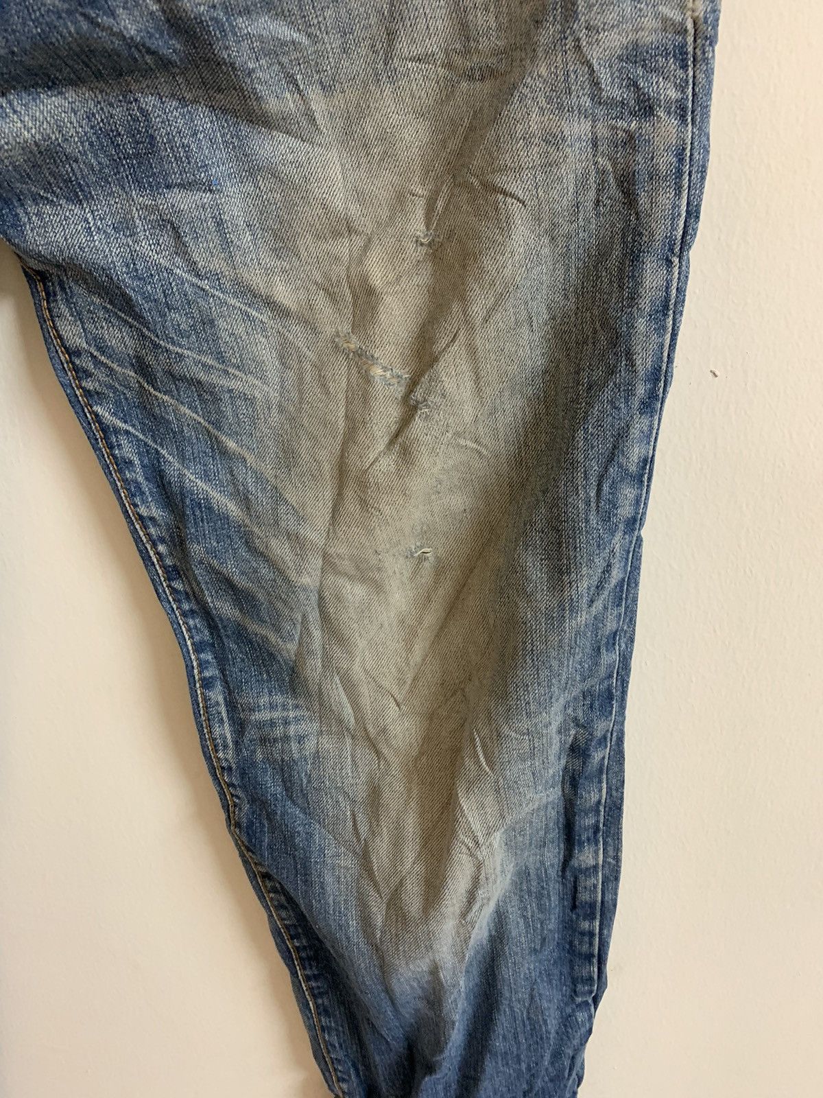 Japanese Brand Sukajan Dragon Elements Sun Faded Jeans Size US 30 / EU 46 - 5 Thumbnail