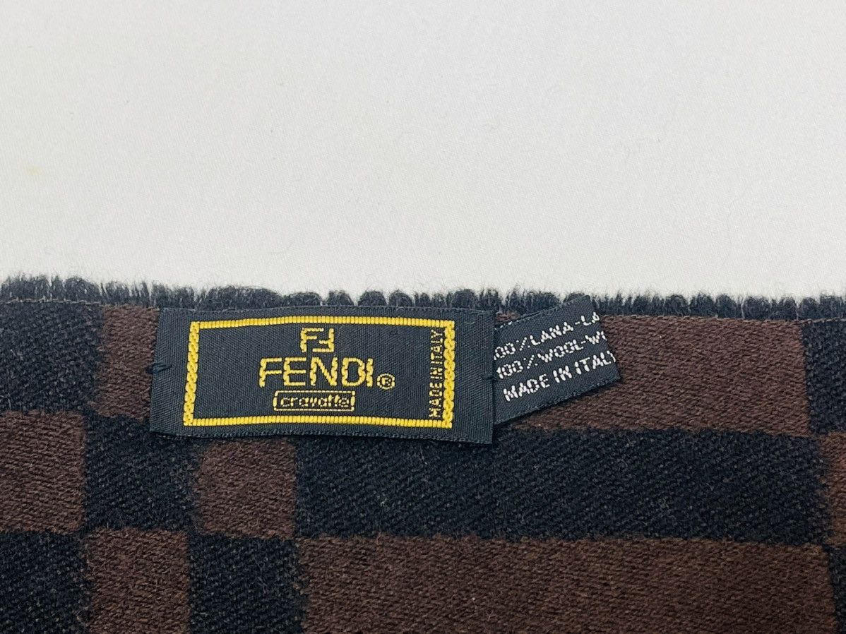 Fendi AUTHENTIC FENDI MONOGRAM MUFFLER WINTER SCARF NECKERCHIEF Size ONE SIZE - 2 Thumbnail