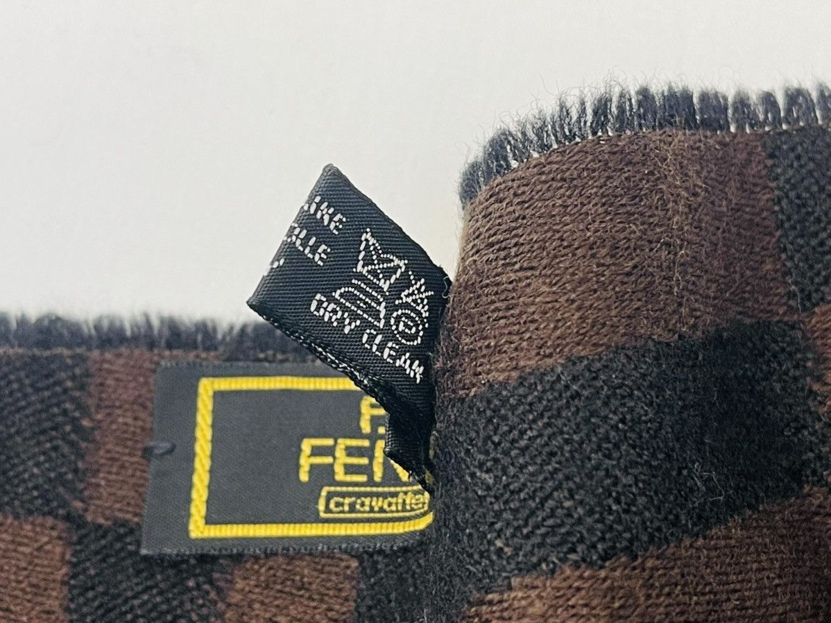 Fendi AUTHENTIC FENDI MONOGRAM MUFFLER WINTER SCARF NECKERCHIEF Size ONE SIZE - 3 Thumbnail