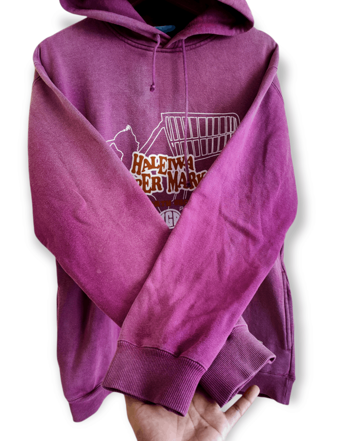 Japanese Brand × Vintage Vintage Haleiwa Super market Faded Pullover Hoodie Size US M / EU 48-50 / 2 - 2 Thumbnail
