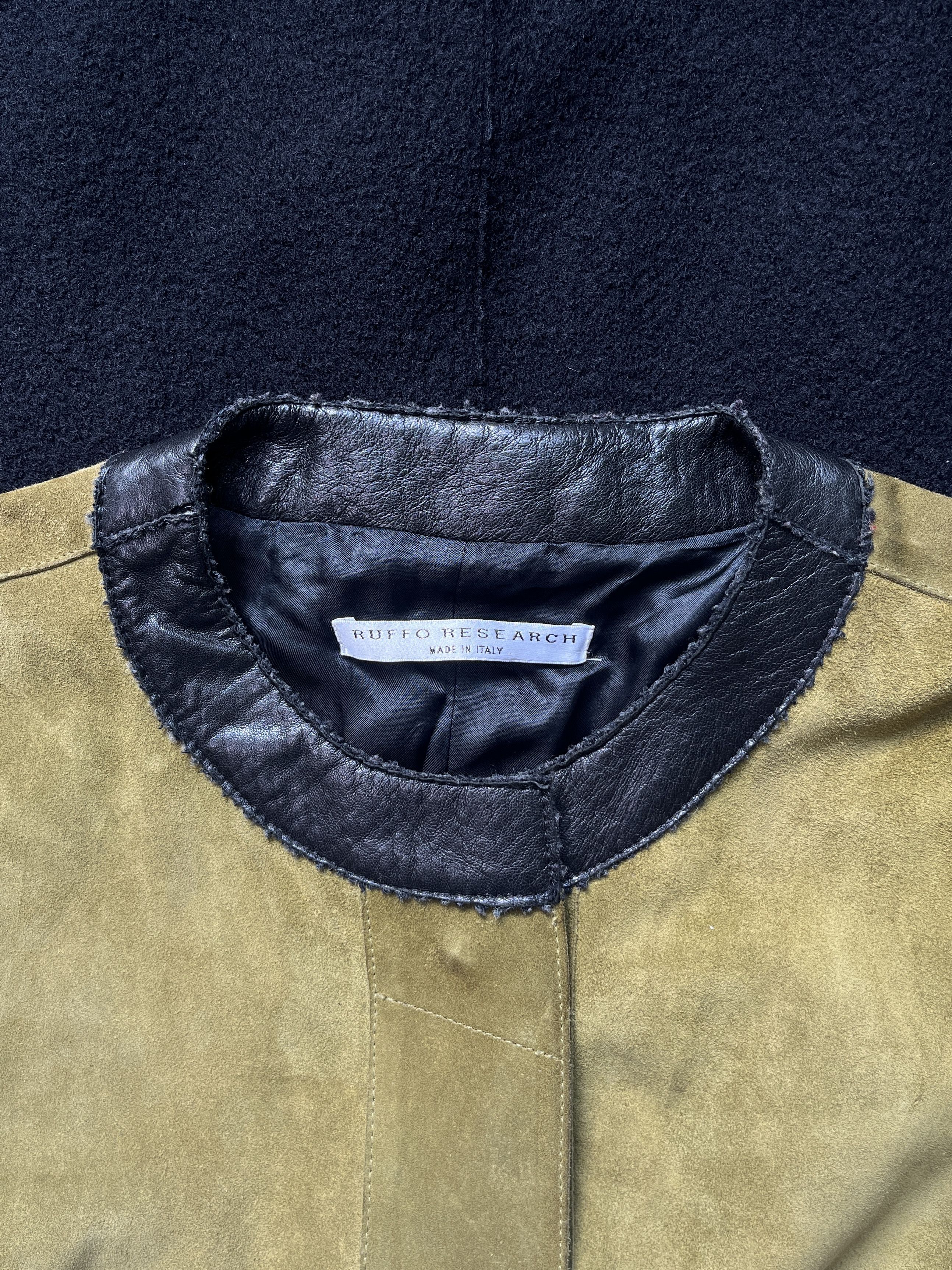 Ruffo Research ⚡️QUICK SALE⚡️2000s' Ruffo Research Black Green Coat Size M / US 6-8 / IT 42-44 - 5 Thumbnail