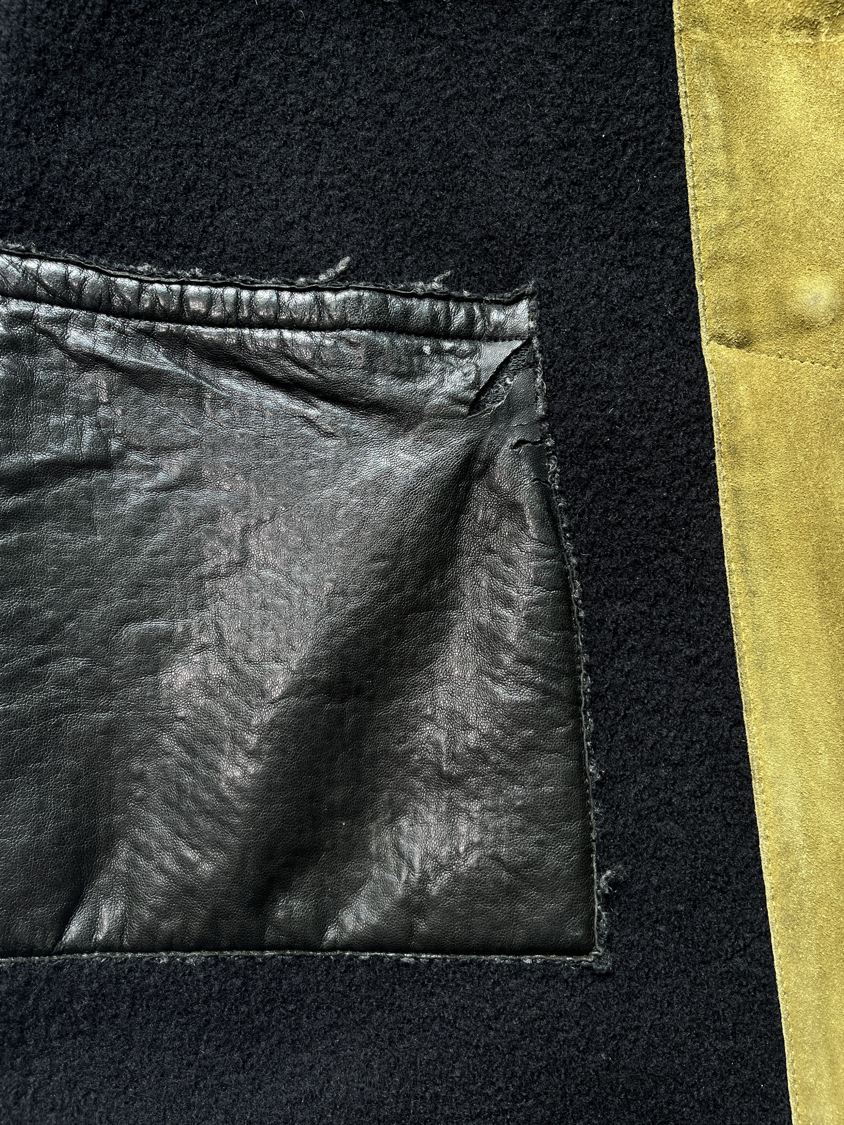 Ruffo Research ⚡️QUICK SALE⚡️2000s' Ruffo Research Black Green Coat Size M / US 6-8 / IT 42-44 - 6 Thumbnail