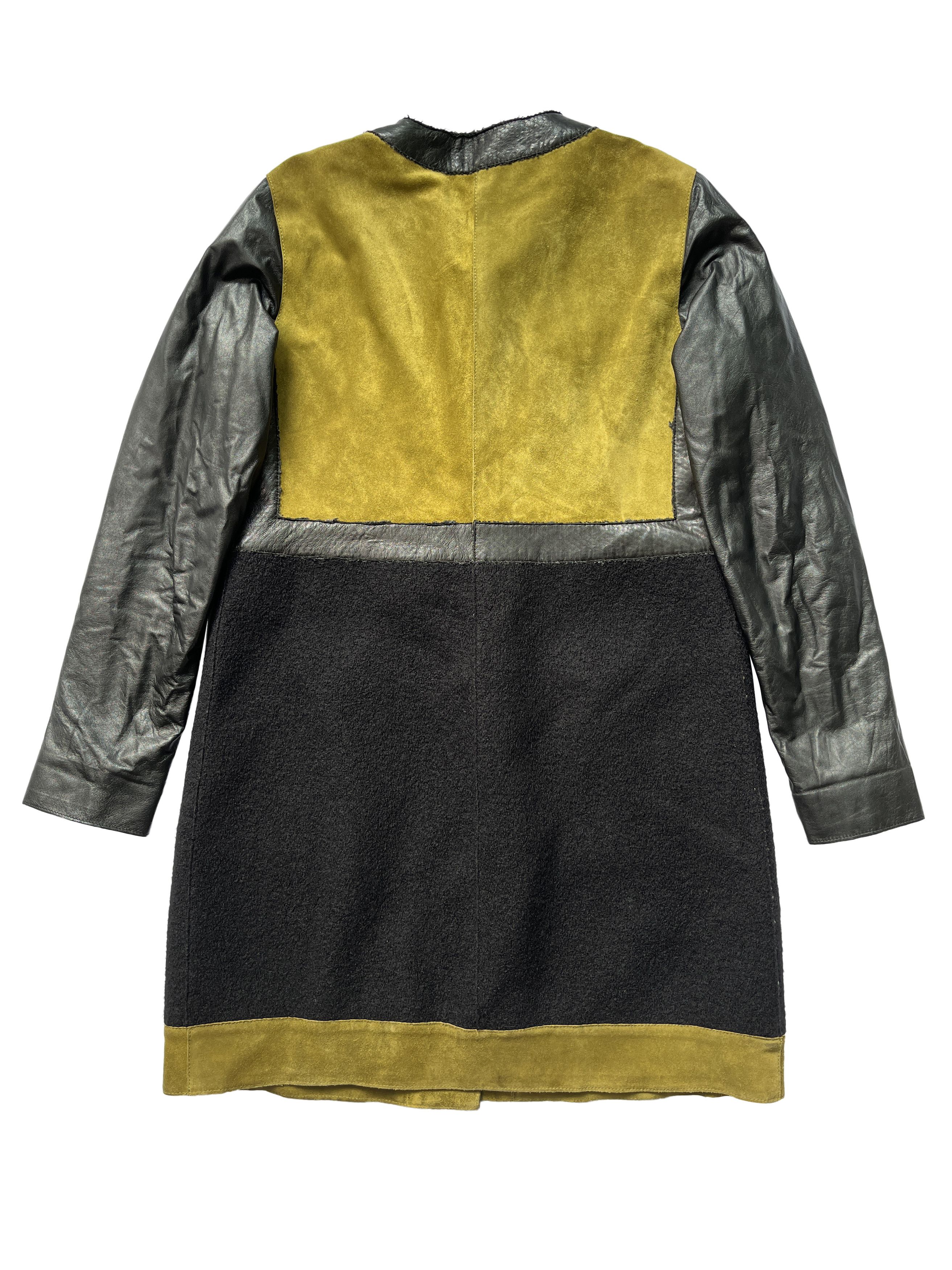 Ruffo Research ⚡️QUICK SALE⚡️2000s' Ruffo Research Black Green Coat Size M / US 6-8 / IT 42-44 - 2 Thumbnail
