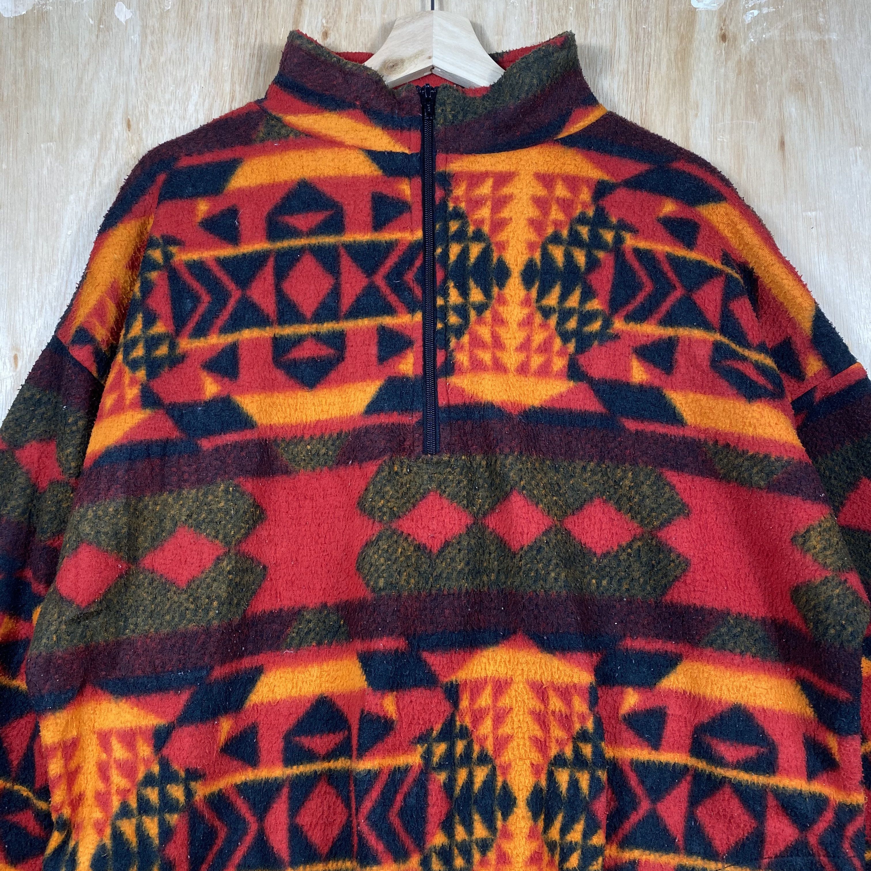 Vintage RARE🔥Vintage Klondyke Greek Sherpa Fleece Sweater Size US L / EU 52-54 / 3 - 3 Thumbnail