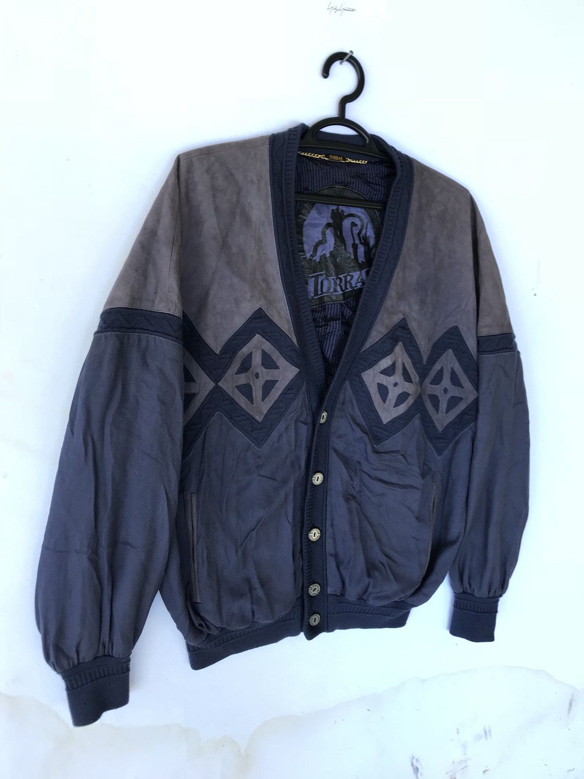 Designer 🔥 RARE VINTAGE TORRAS SA REG IND BOMBER STYLE JACKET Size US M / EU 48-50 / 2 - 3 Thumbnail