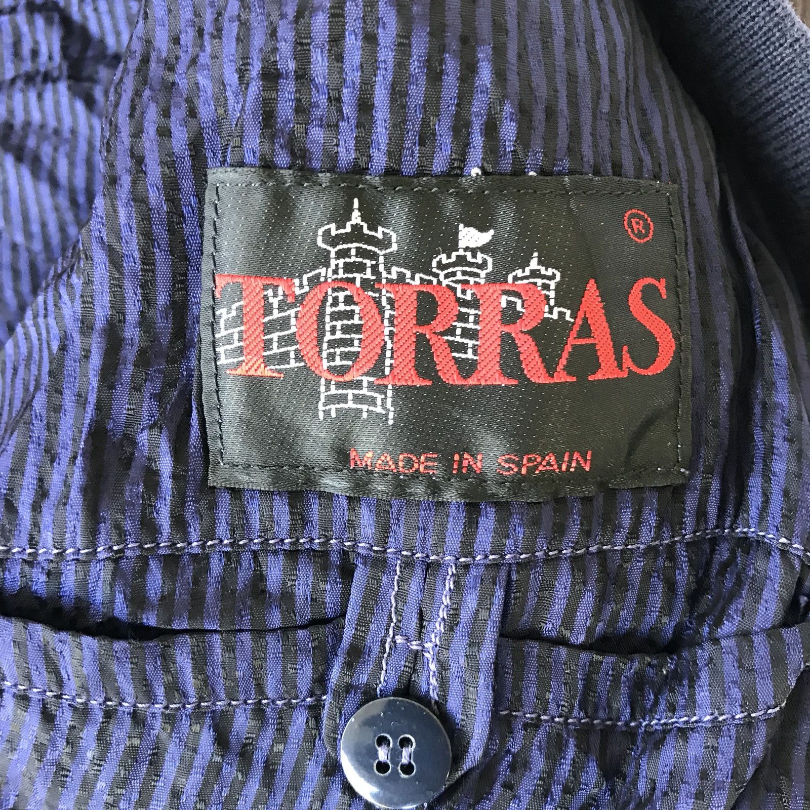 Designer 🔥 RARE VINTAGE TORRAS SA REG IND BOMBER STYLE JACKET Size US M / EU 48-50 / 2 - 8 Thumbnail
