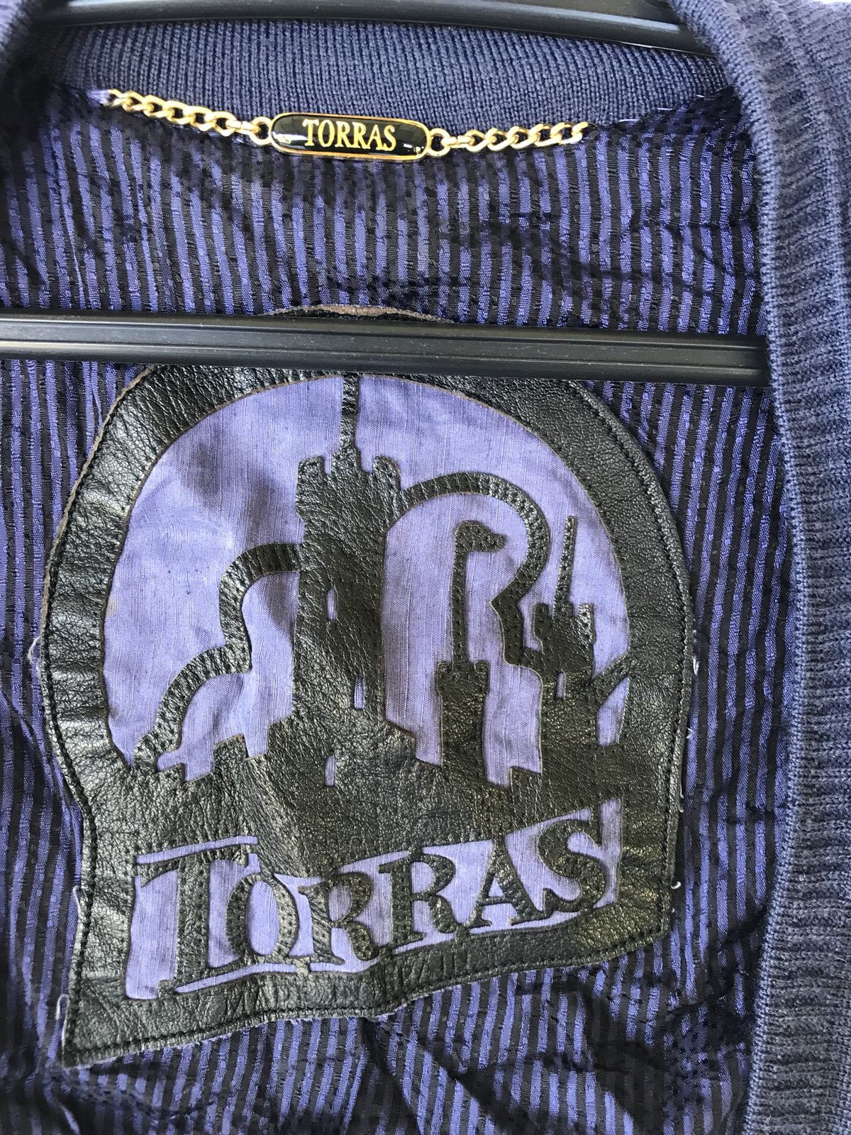 Designer 🔥 RARE VINTAGE TORRAS SA REG IND BOMBER STYLE JACKET Size US M / EU 48-50 / 2 - 7 Thumbnail
