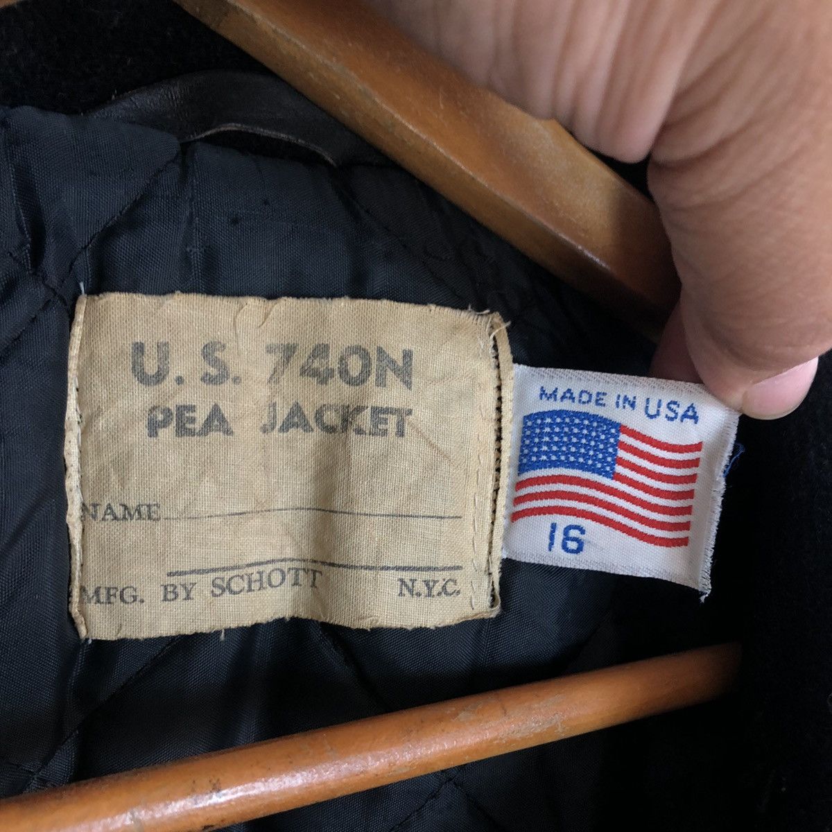Schott VINTAGE US 740N PEA SCHOTT JACKET MADE IN USA Size US M / EU 48-50 / 2 - 13 Thumbnail