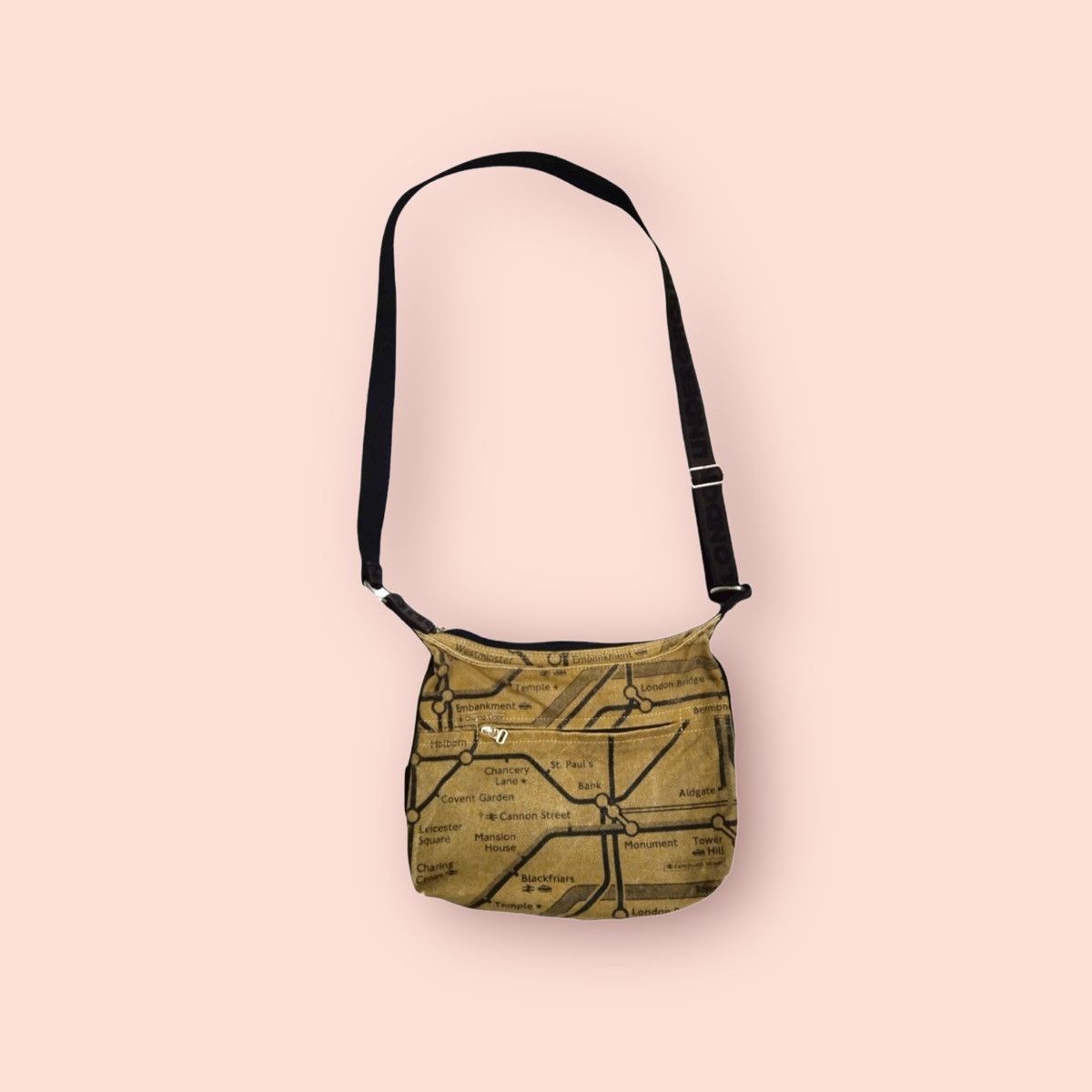 Edition Japan x Underground Vintage Underground Canvas Crossbody Shoulder Bag in Green, Men's