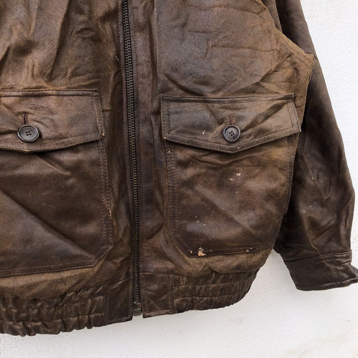 Vintage VINTAGE AMERICAN CRUISE LEATHER JACKET MILITARY COLLECTIONS Size US M / EU 48-50 / 2 - 5 Thumbnail