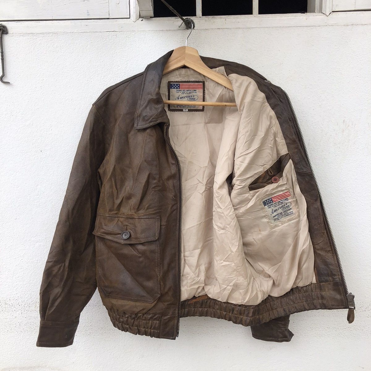 Vintage VINTAGE AMERICAN CRUISE LEATHER JACKET MILITARY COLLECTIONS Size US M / EU 48-50 / 2 - 9 Thumbnail