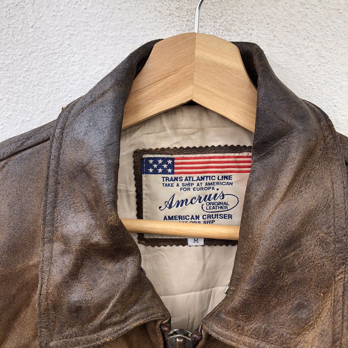 Vintage VINTAGE AMERICAN CRUISE LEATHER JACKET MILITARY COLLECTIONS Size US M / EU 48-50 / 2 - 6 Thumbnail