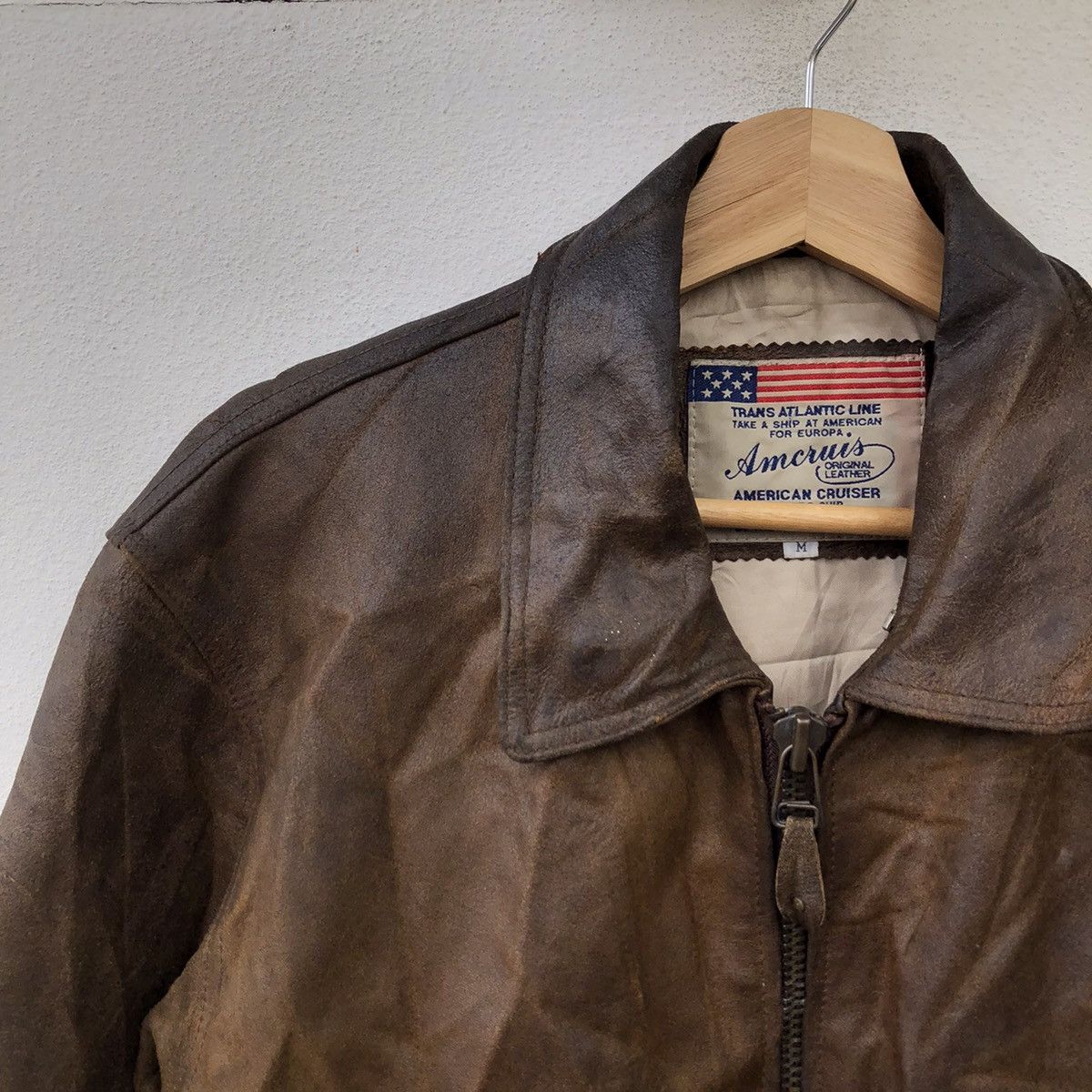 Vintage VINTAGE AMERICAN CRUISE LEATHER JACKET MILITARY COLLECTIONS Size US M / EU 48-50 / 2 - 2 Thumbnail
