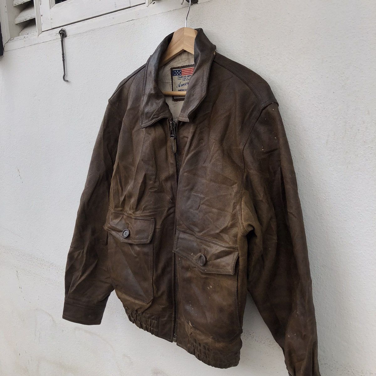 Vintage VINTAGE AMERICAN CRUISE LEATHER JACKET MILITARY COLLECTIONS Size US M / EU 48-50 / 2 - 3 Thumbnail