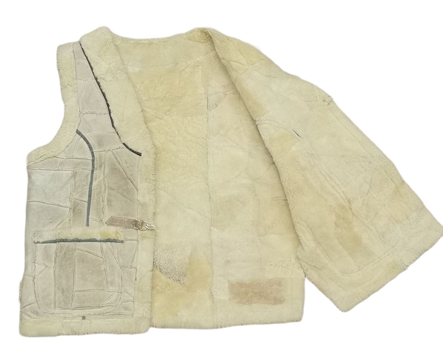 If Six Was Nine Patchwork Sheepskin Outdoor Vest Size US M / EU 48-50 / 2 - 4 Thumbnail