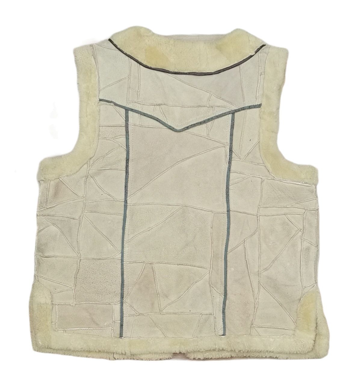 If Six Was Nine Patchwork Sheepskin Outdoor Vest Size US M / EU 48-50 / 2 - 3 Thumbnail