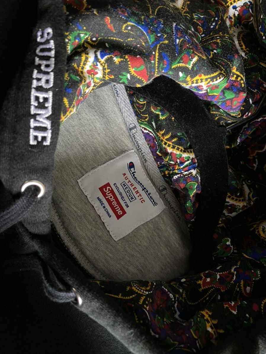 Champion × Supreme Supreme x Champion Paisley Hoodie Size US M / EU 48-50 / 2 - 4 Thumbnail