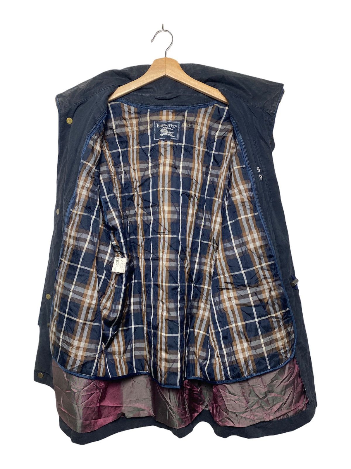 Vintage Burberry Nova Check Parka Hoodies Jacket