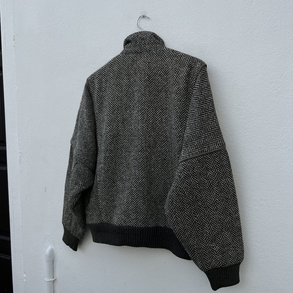 Japanese Brand VINTAGE VARSITY JACKET GULK CLUB FOR MEN HERRINGBONE WOOL Size US L / EU 52-54 / 3 - 9 Thumbnail