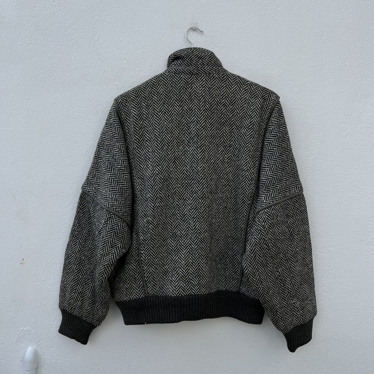 Japanese Brand VINTAGE VARSITY JACKET GULK CLUB FOR MEN HERRINGBONE WOOL Size US L / EU 52-54 / 3 - 8 Thumbnail