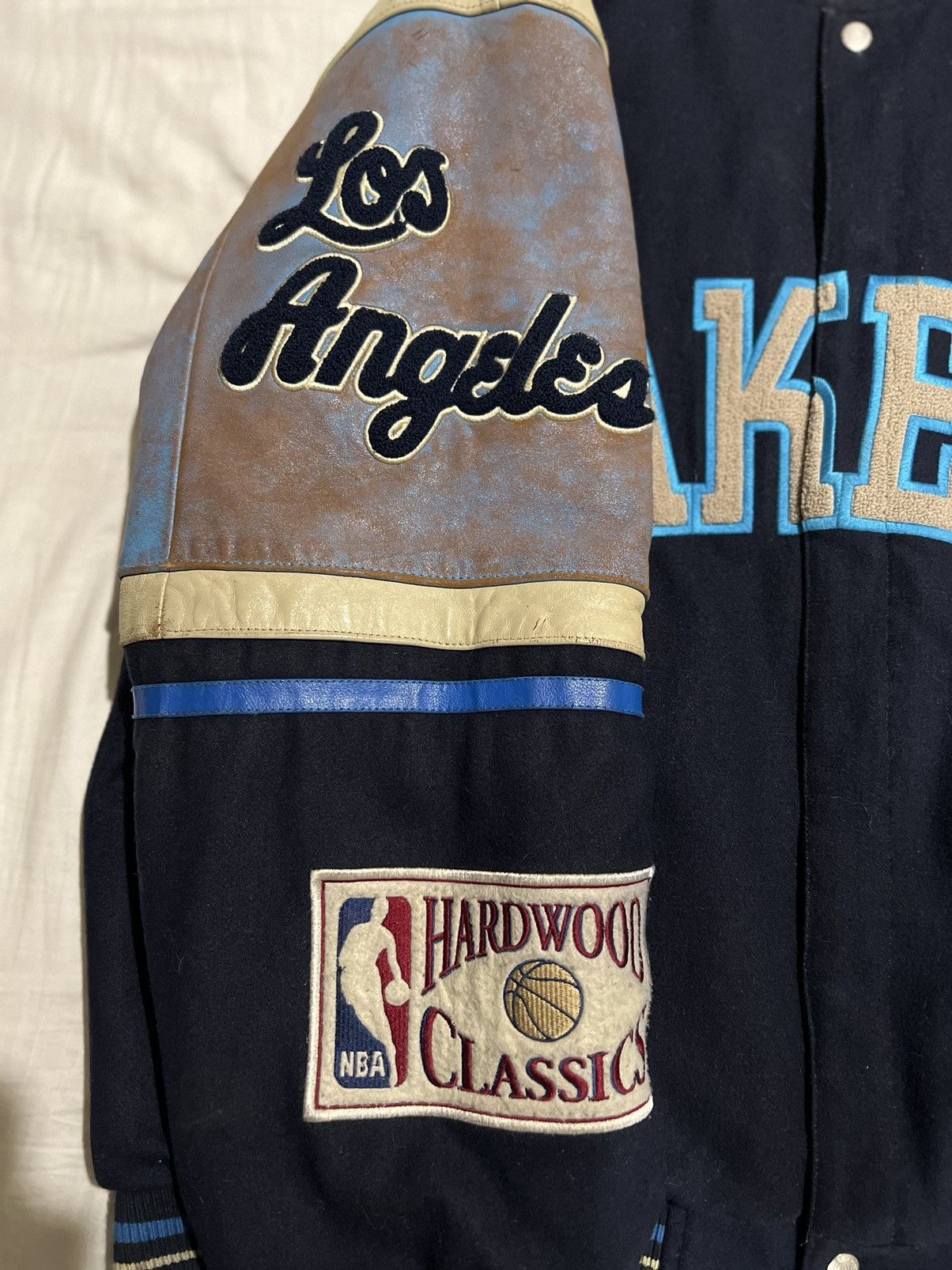 Jeff Hamilton RARE | Vintage Jeff Hamilton x Lakers Varsity Leather Jacket Size US XXL / EU 58 / 5 - 3 Thumbnail