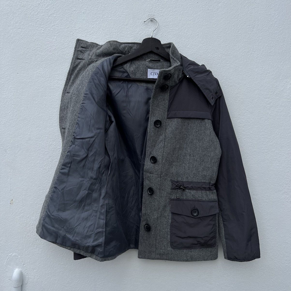 Japanese Brand RARE CIVAS MADE IN ITALY PATCH WORK HOODIE JACKET Size US S / EU 44-46 / 1 - 10 Thumbnail