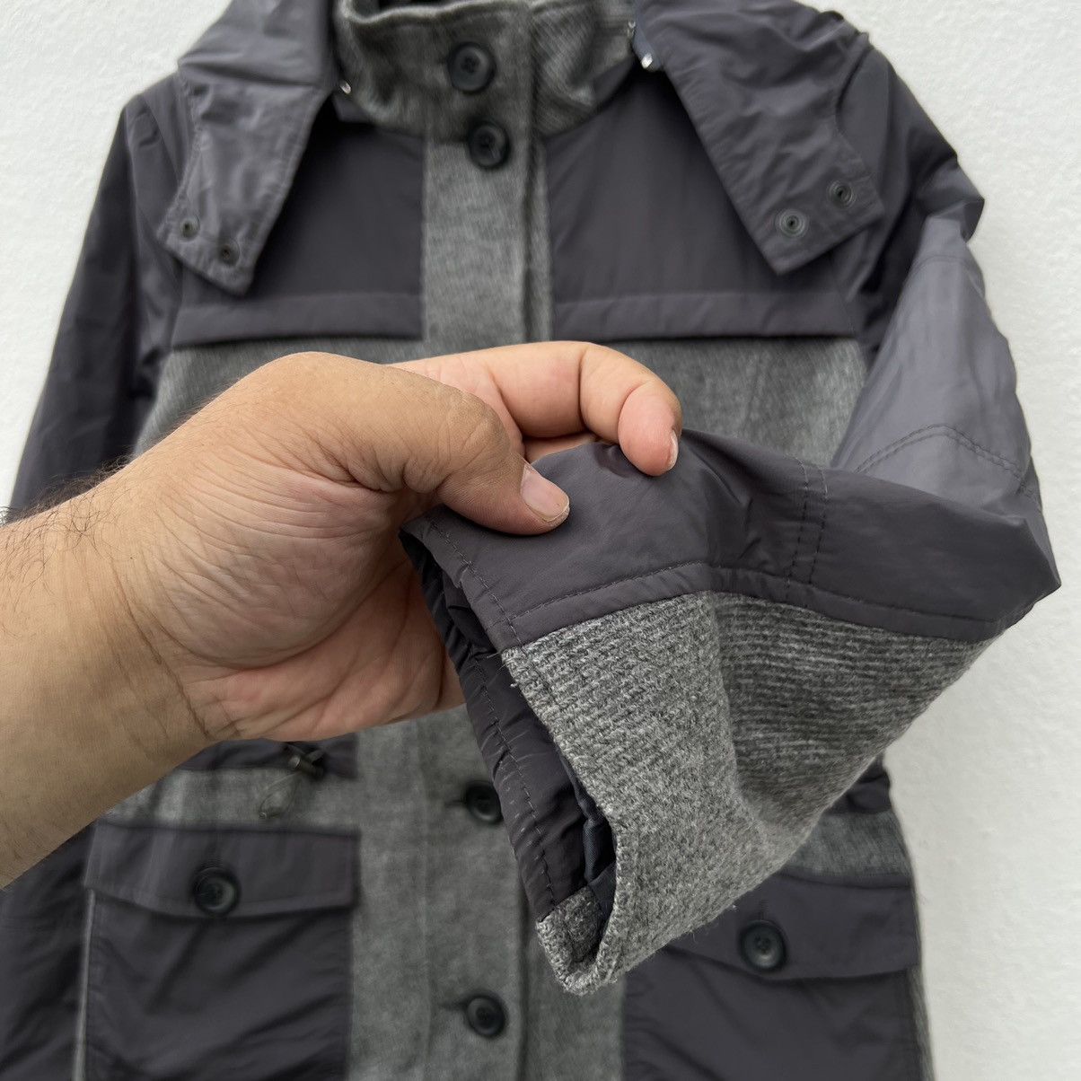 Japanese Brand RARE CIVAS MADE IN ITALY PATCH WORK HOODIE JACKET Size US S / EU 44-46 / 1 - 6 Thumbnail