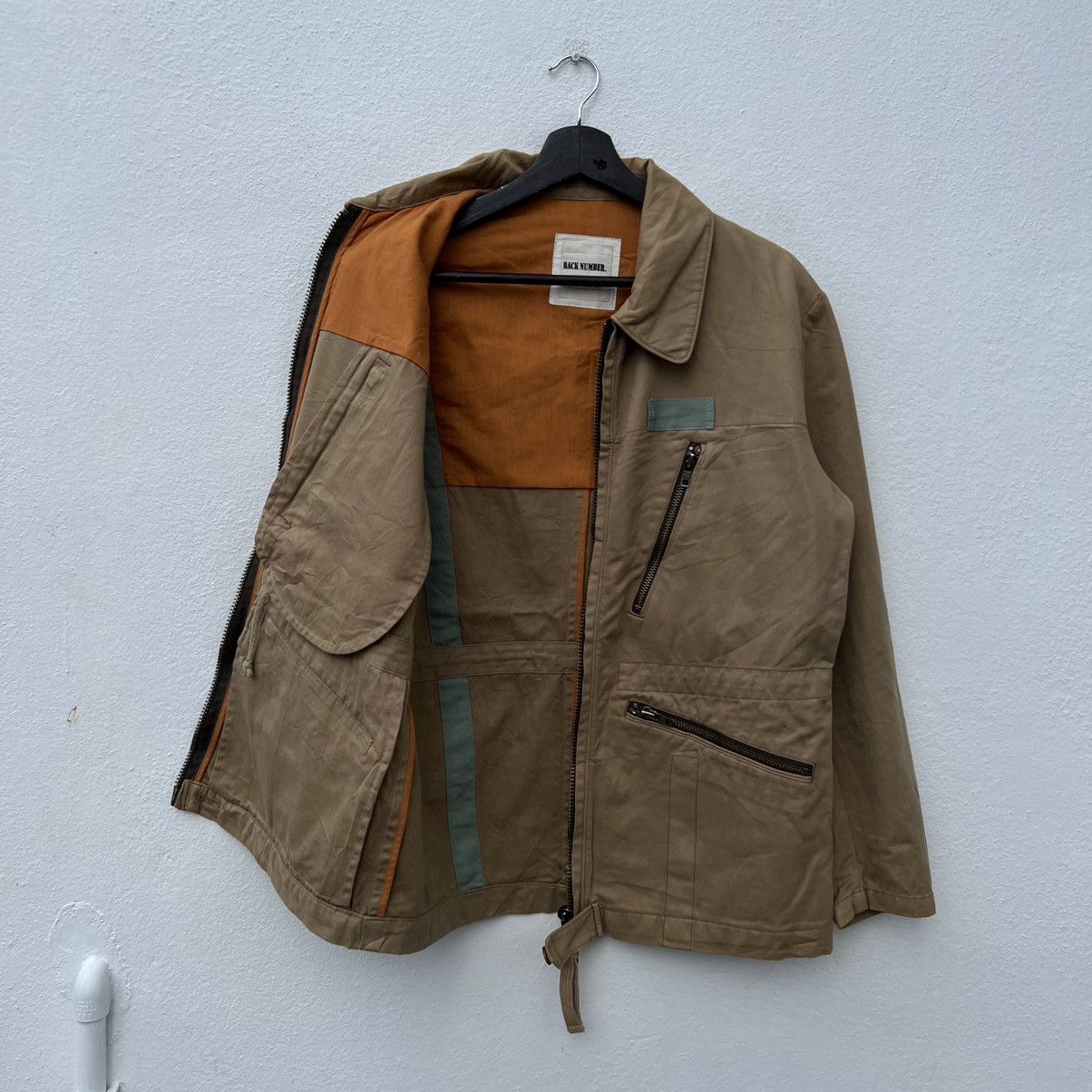 Japanese Brand RARE BIKER PARACHUTE MULTI POCKET BACK NUMBER JACKET Size US M / EU 48-50 / 2 - 11 Thumbnail