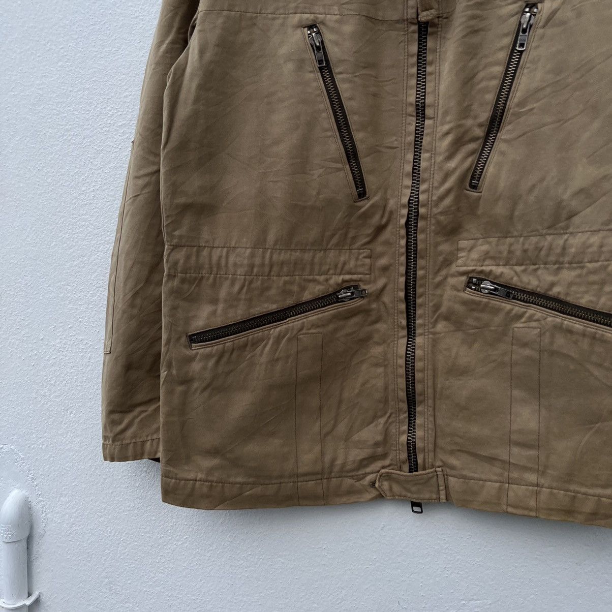 Japanese Brand RARE BIKER PARACHUTE MULTI POCKET BACK NUMBER JACKET Size US M / EU 48-50 / 2 - 4 Thumbnail