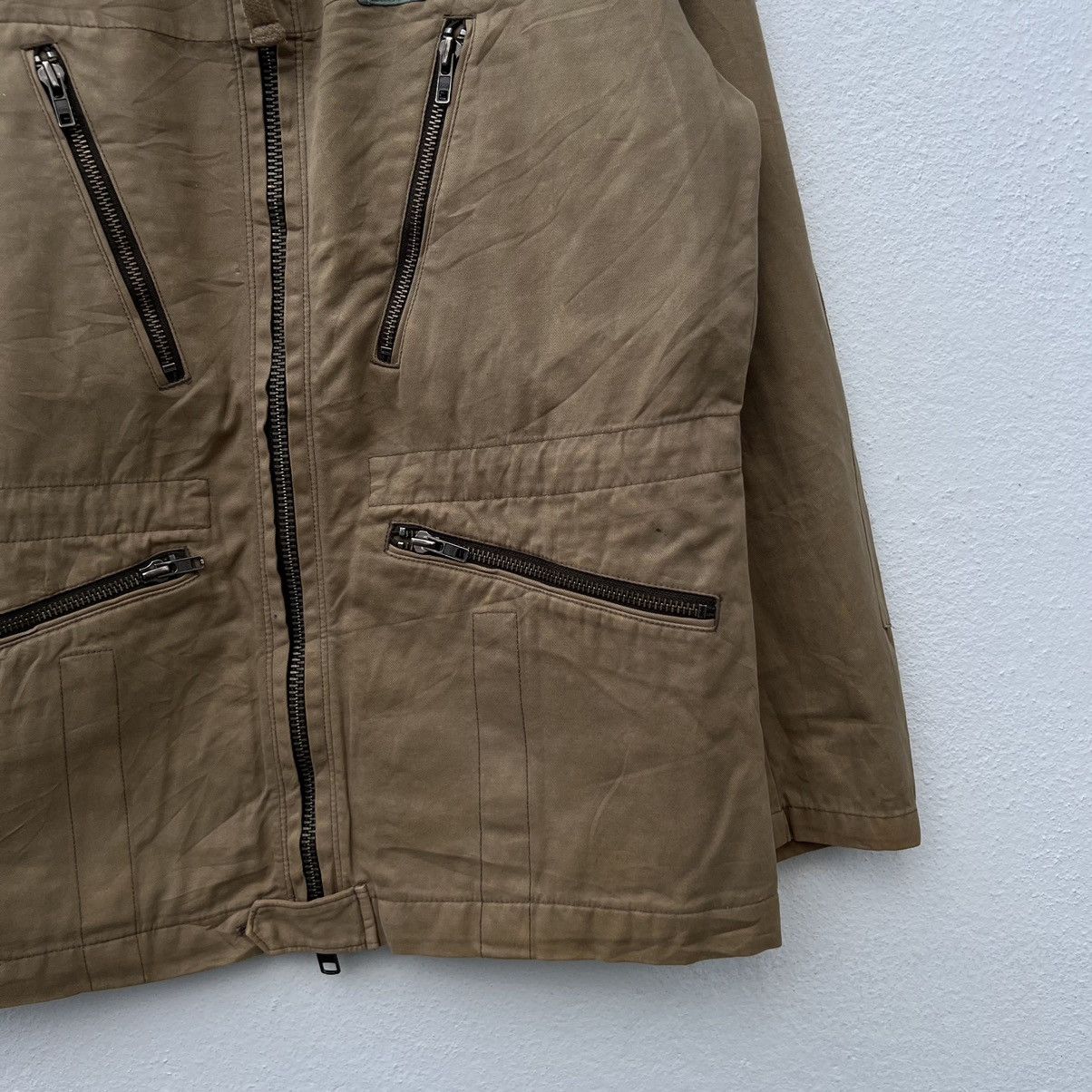 Japanese Brand RARE BIKER PARACHUTE MULTI POCKET BACK NUMBER JACKET Size US M / EU 48-50 / 2 - 6 Thumbnail