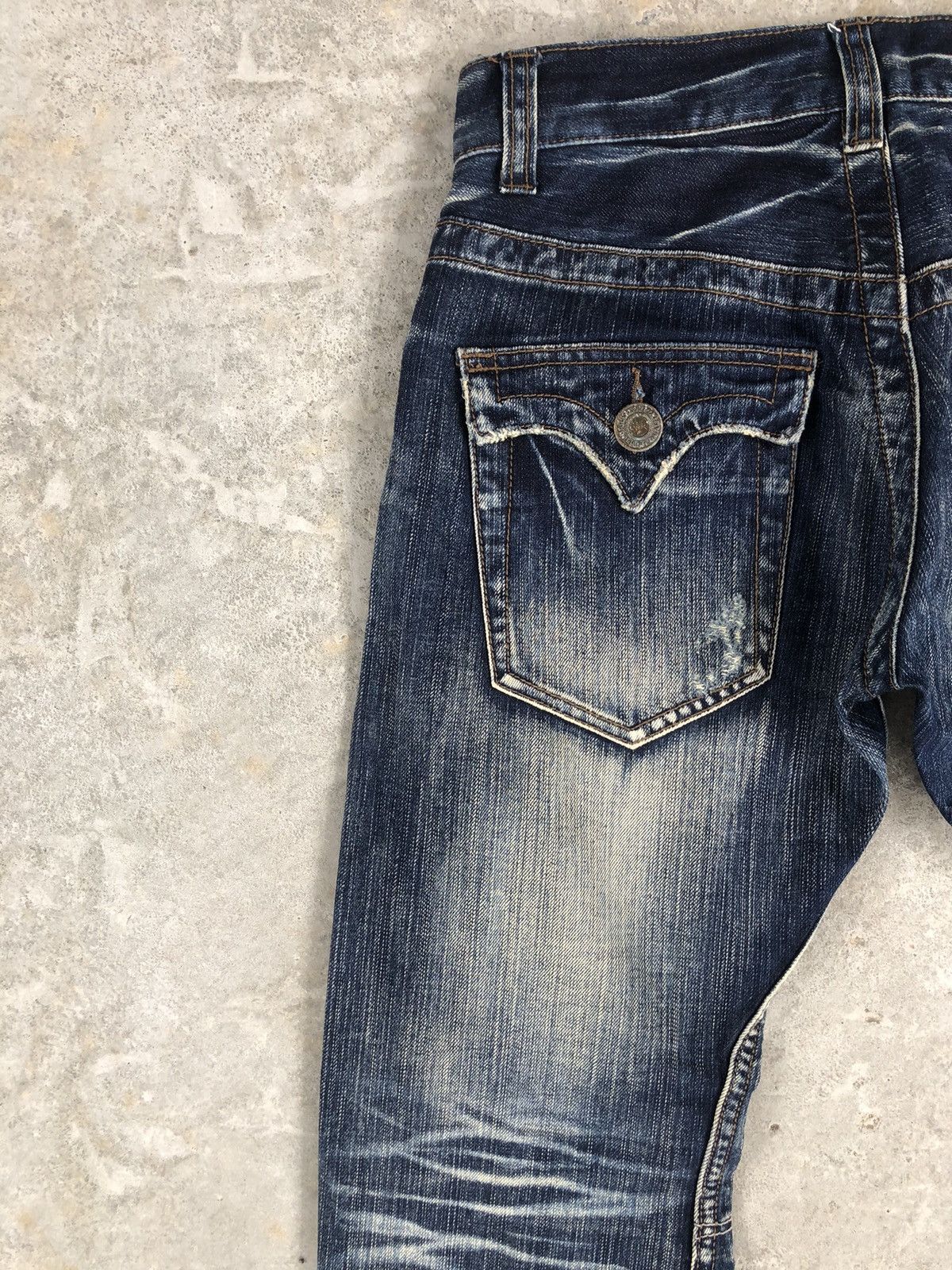 Japanese Brand Rattle trap Flared Jeans Distressed Jeans Size US 30 / EU 46 - 11 Thumbnail
