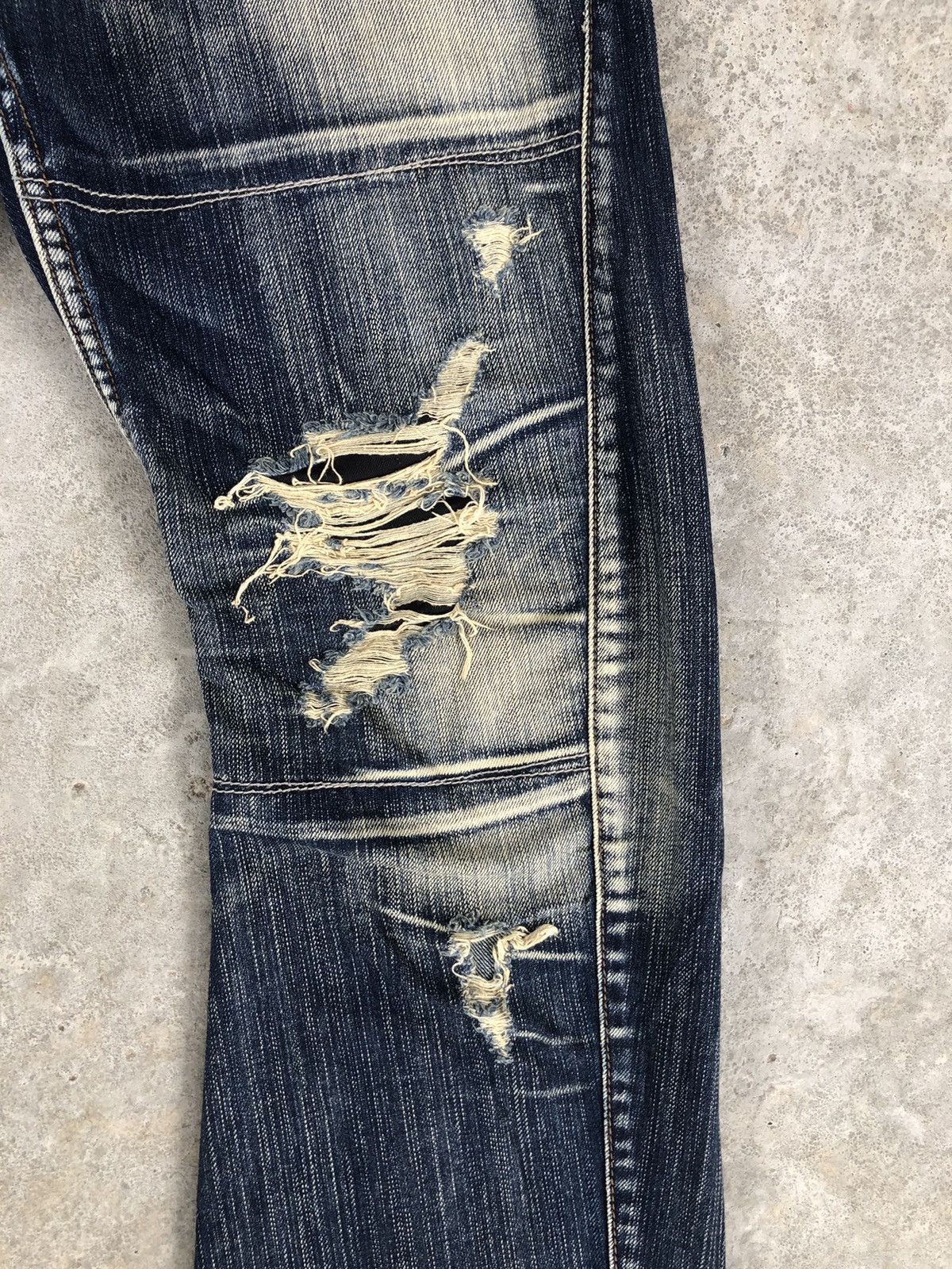 Japanese Brand Rattle trap Flared Jeans Distressed Jeans Size US 30 / EU 46 - 9 Thumbnail