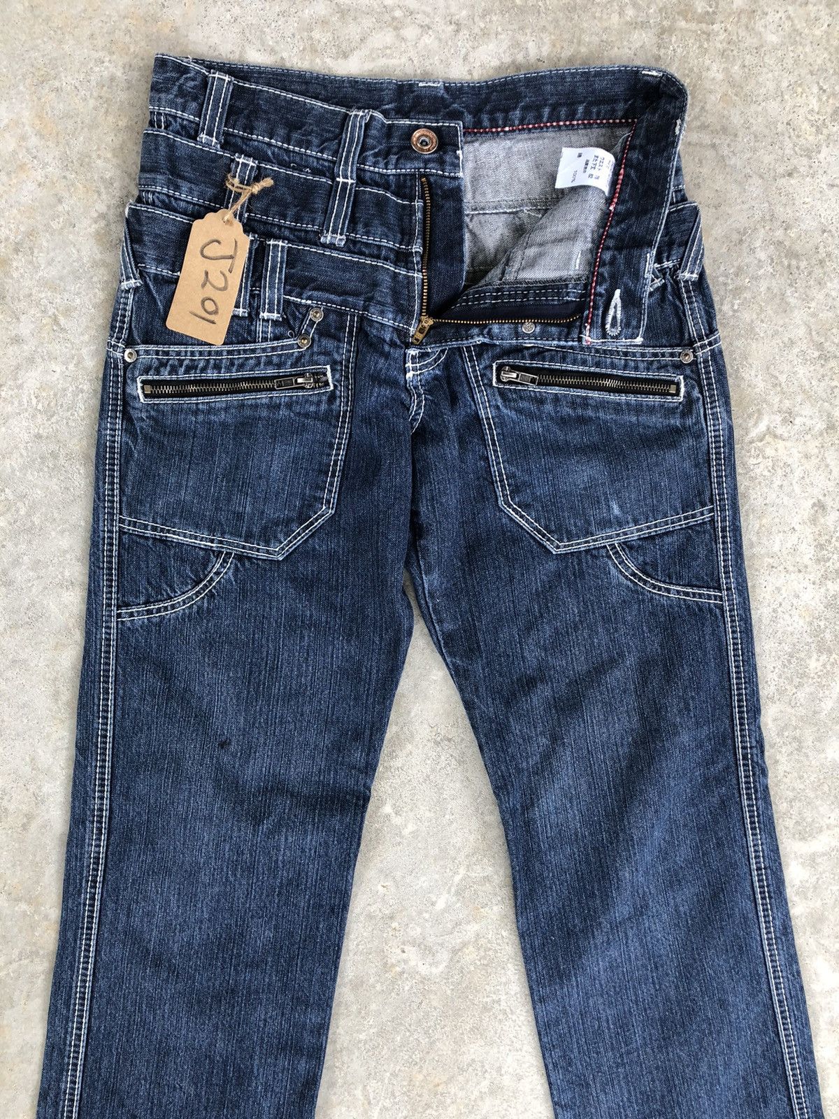 Japanese Brand Back Rush Double Waist Punk Style PPFM Size US 30 / EU 46 - 3 Thumbnail