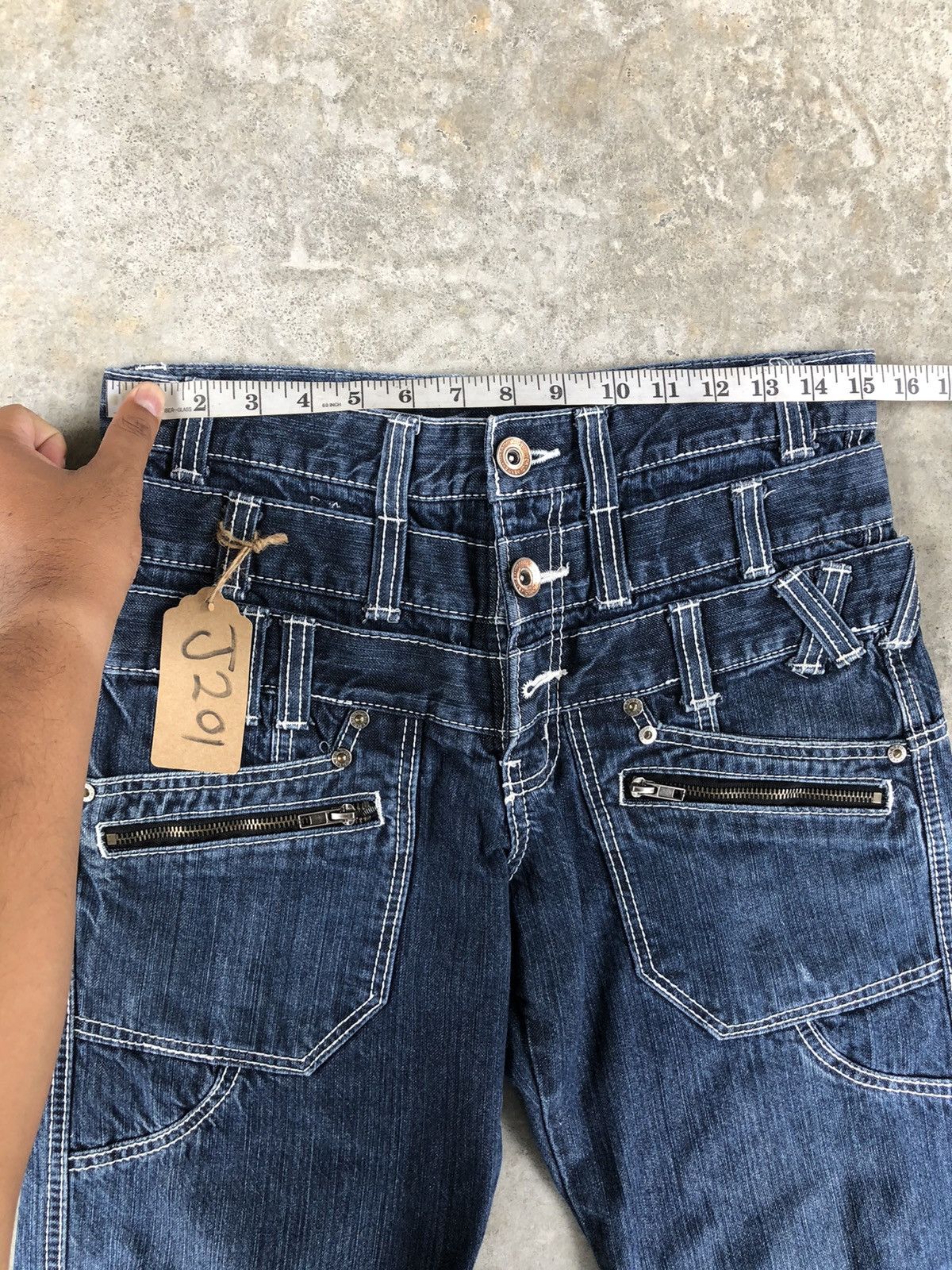 Japanese Brand Back Rush Double Waist Punk Style PPFM Size US 30 / EU 46 - 15 Thumbnail