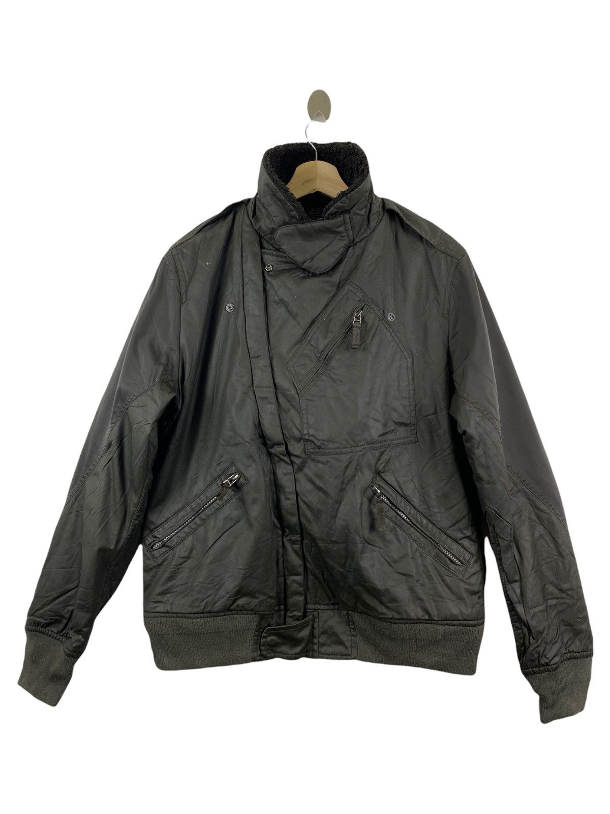 Uniqlo UNIQLO x K.M BIKER JACKET Size US L / EU 52-54 / 3 - 1 Thumbnail