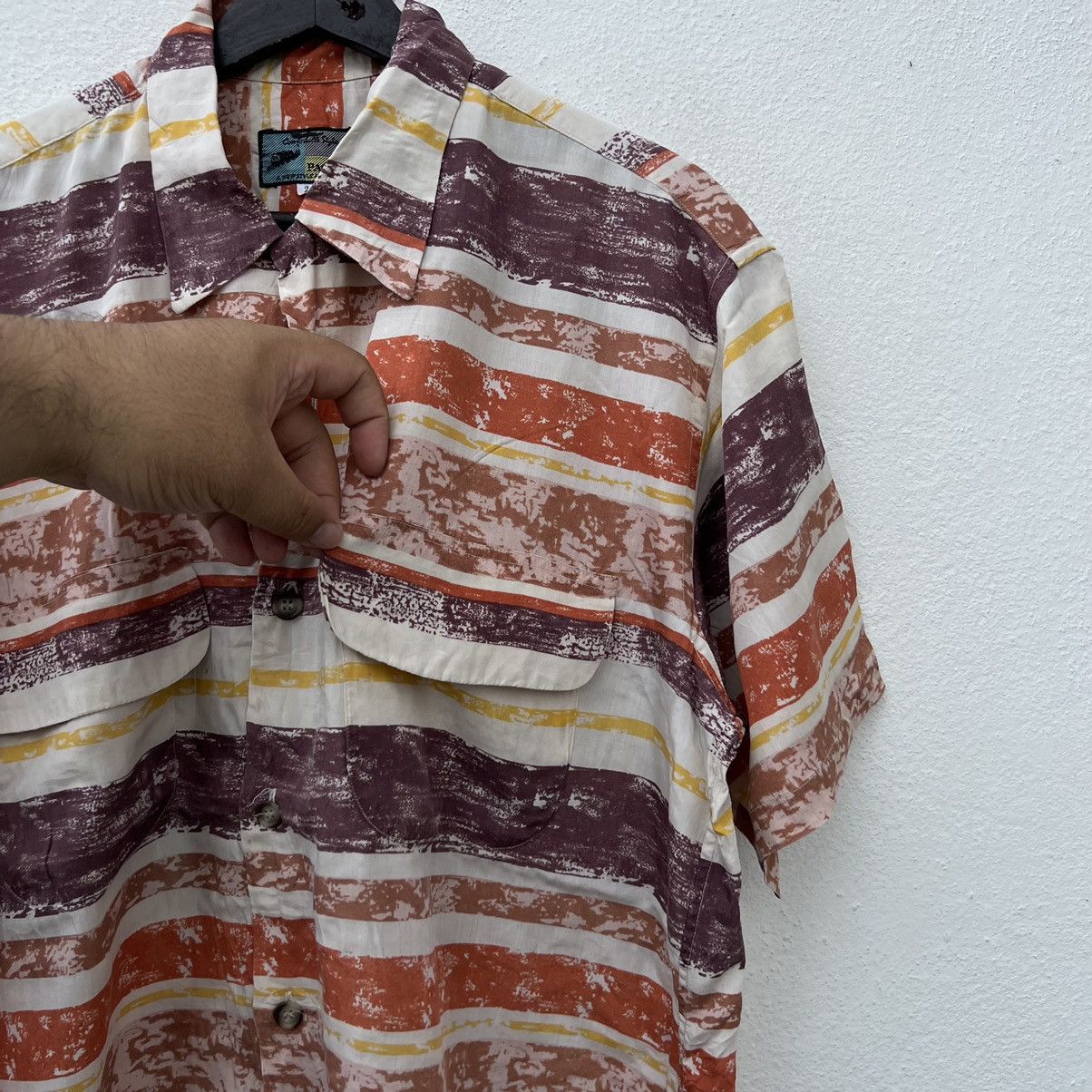 Japanese Brand RARE SHIRT BUTTON UPS PACCINO MADE IN JAPAN STRIPED DESIGN Size US M / EU 48-50 / 2 - 5 Thumbnail