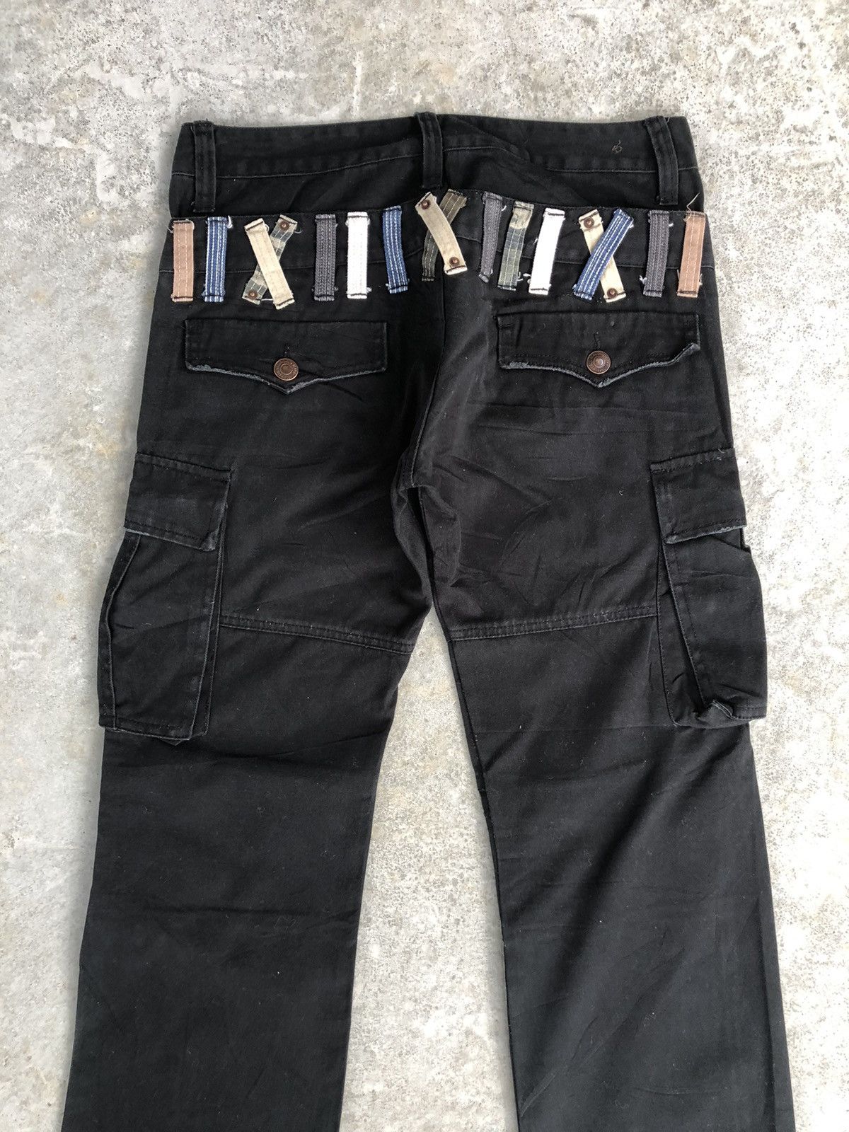 Seditionaries Dominate Handcrafted Double Waist Cargo Pants Multipocket Size US 31 - 10 Thumbnail