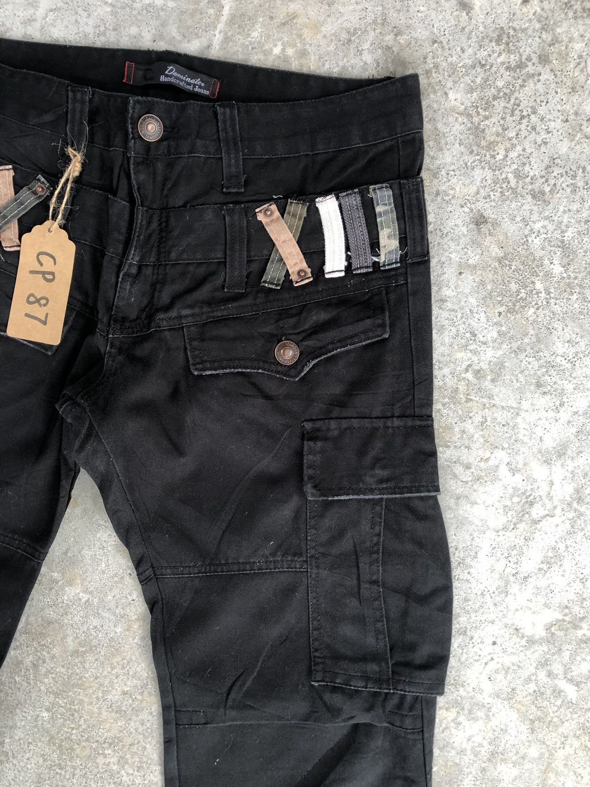 Seditionaries Dominate Handcrafted Double Waist Cargo Pants Multipocket Size US 31 - 6 Thumbnail