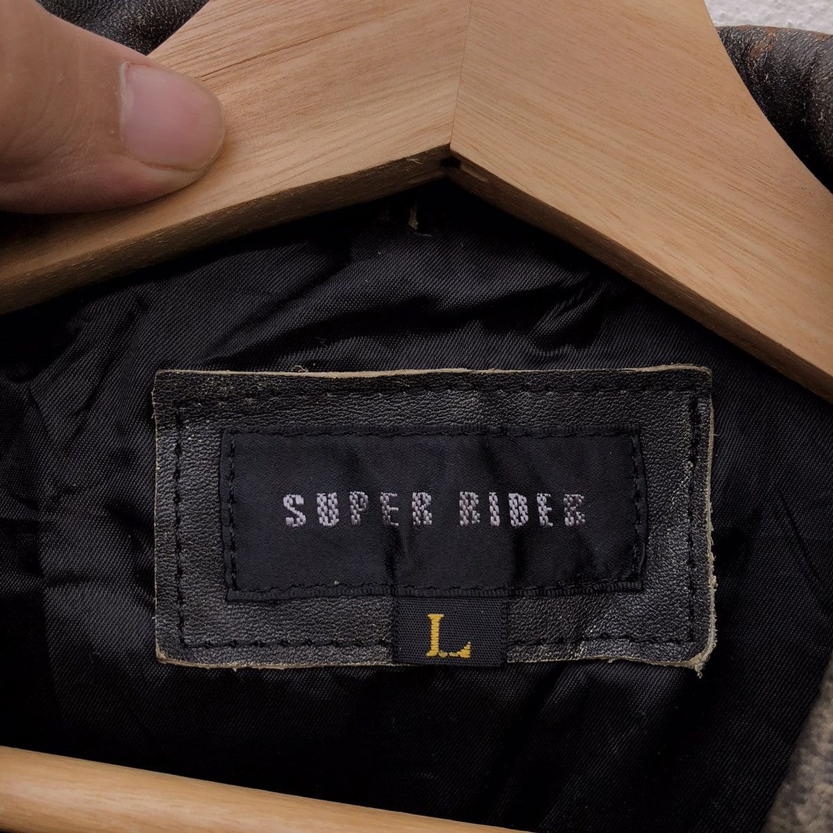 Japanese Brand TANK TOP LEATHER SUPER RIDER MILITARY COLLECTIONS Size US L / EU 52-54 / 3 - 7 Thumbnail
