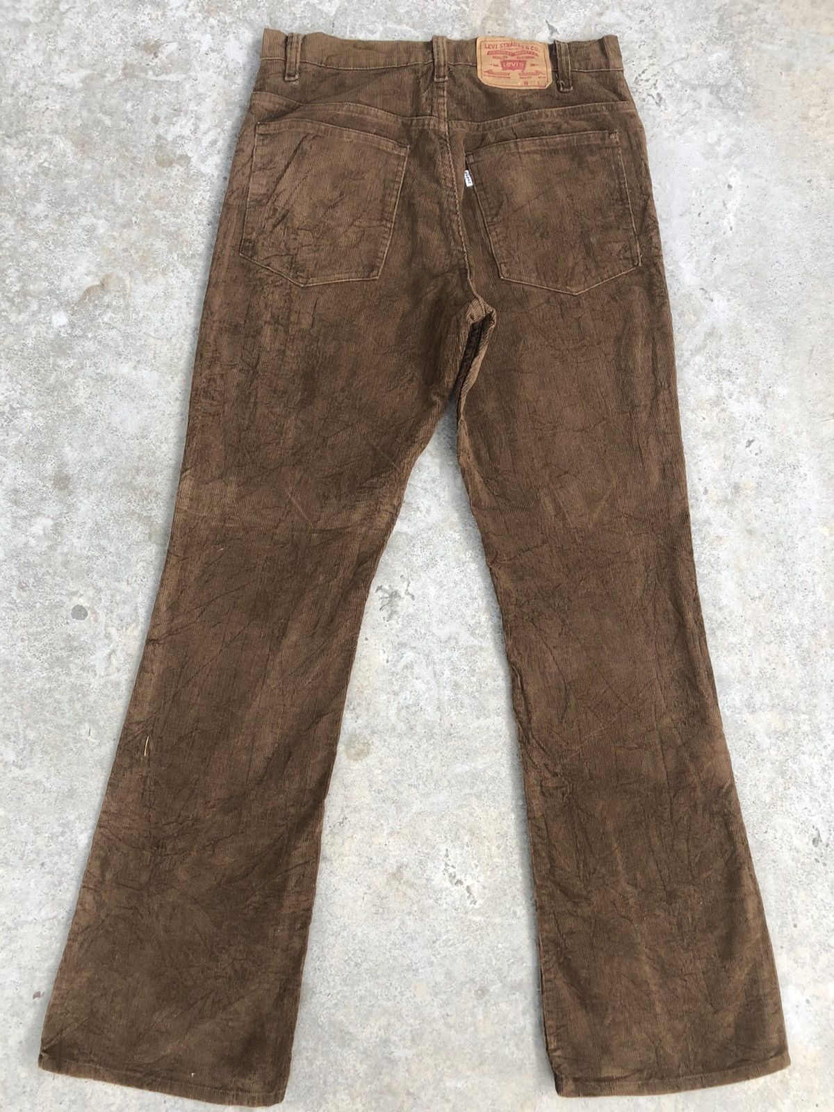 Levi's Vintage 80’s Levi’s Corduroy Flared Jeans 517 Size US 31 - 2 Thumbnail