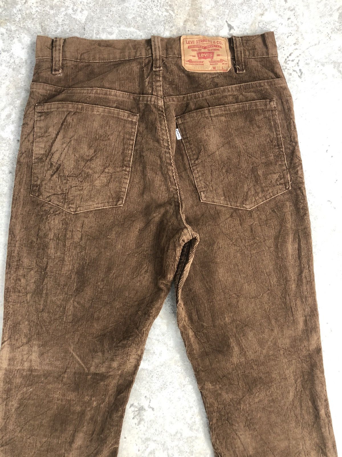 Levi's Vintage 80’s Levi’s Corduroy Flared Jeans 517 Size US 31 - 8 Thumbnail