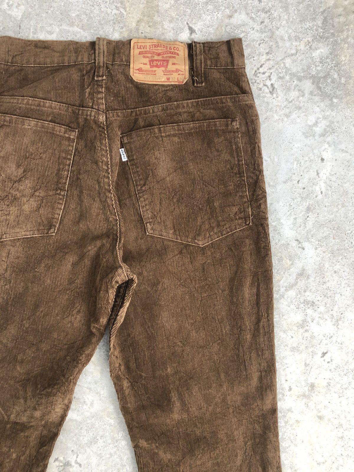 Levi's Vintage 80’s Levi’s Corduroy Flared Jeans 517 Size US 31 - 10 Thumbnail
