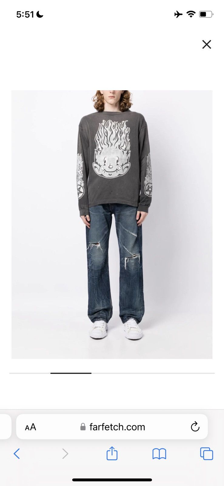Saint Michael SAINT MXXXXXX graphic-print cotton T-shirt Size US XL / EU 56 / 4 - 9 Thumbnail