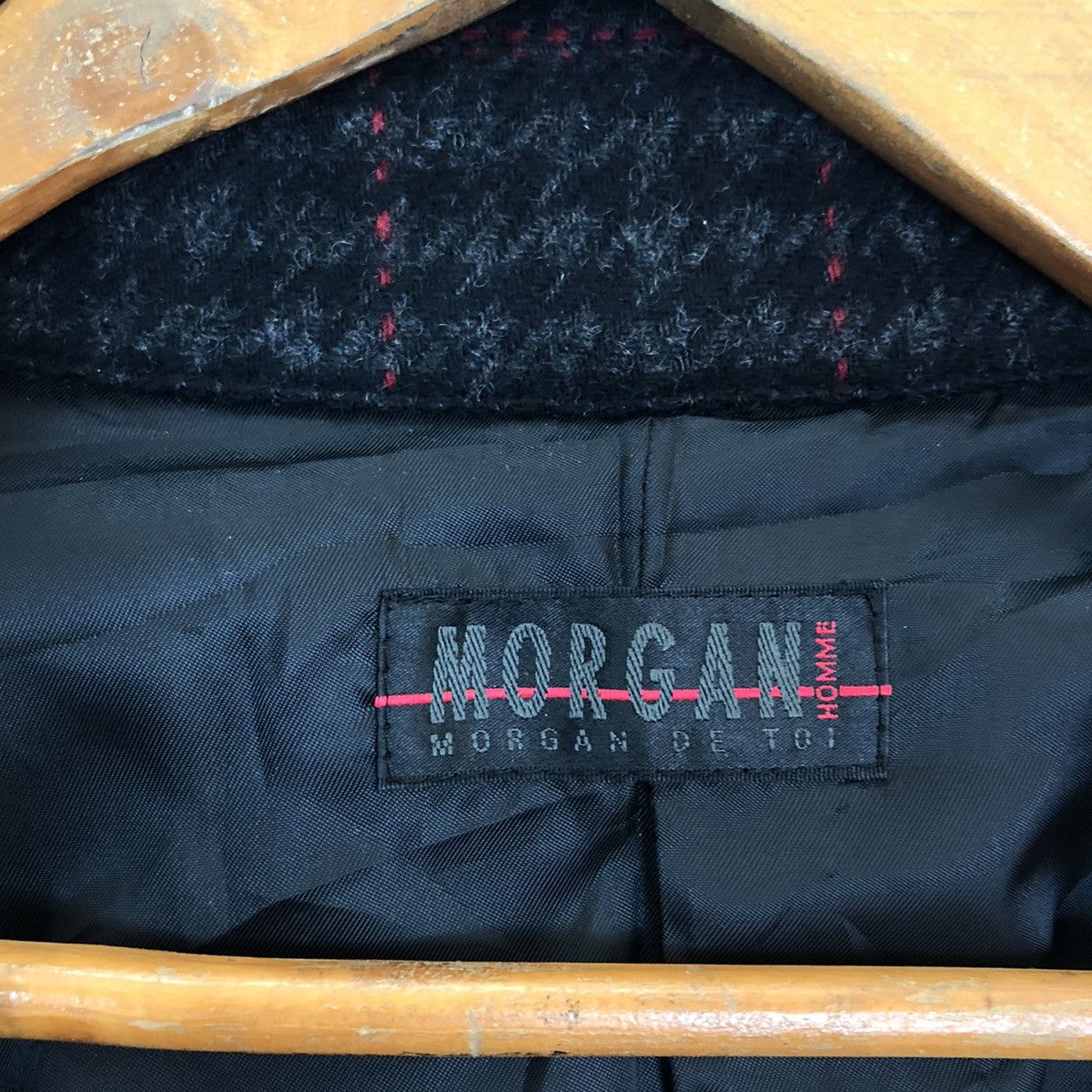 Japanese Brand VINTAGE MORGAN HOMME WOOL JACKET TARTAN DESIGN Size US M / EU 48-50 / 2 - 12 Thumbnail
