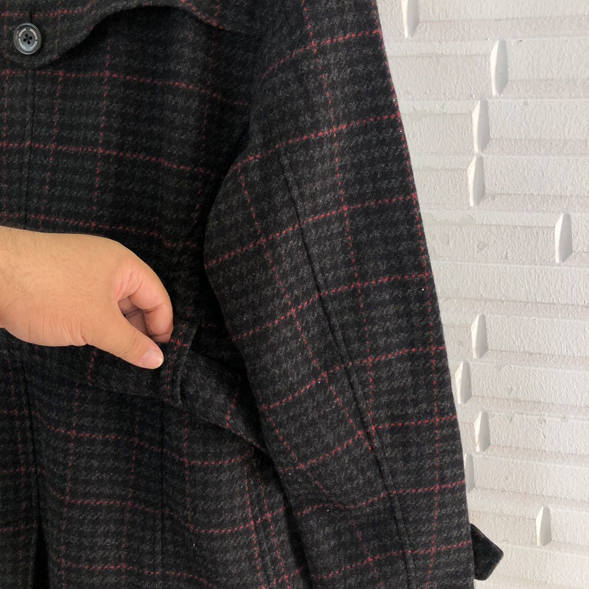 Japanese Brand VINTAGE MORGAN HOMME WOOL JACKET TARTAN DESIGN Size US M / EU 48-50 / 2 - 9 Thumbnail