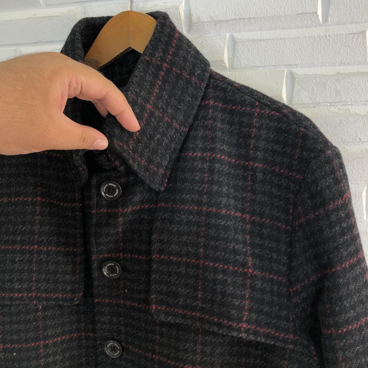 Japanese Brand VINTAGE MORGAN HOMME WOOL JACKET TARTAN DESIGN Size US M / EU 48-50 / 2 - 6 Thumbnail