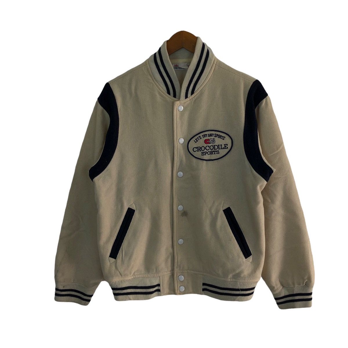 Japanese Brand VINTAGE CROCODILE SPORTS VARISTY JACKET BIG LOGO Size US M / EU 48-50 / 2 - 1 Thumbnail