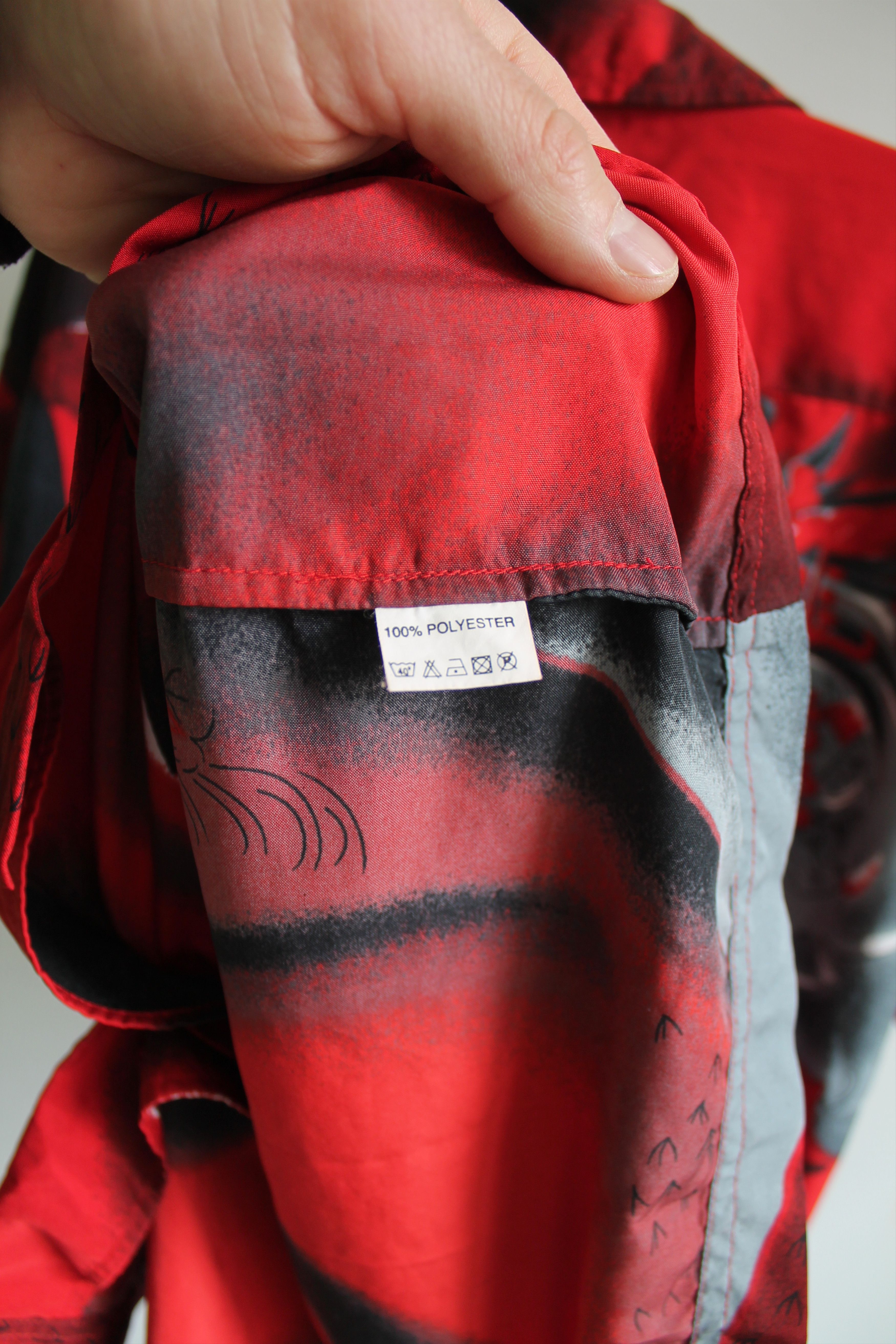 Japanese Brand Vintage Dragon Shirt red Crazy shirt japanese Size US M / EU 48-50 / 2 - 8 Thumbnail
