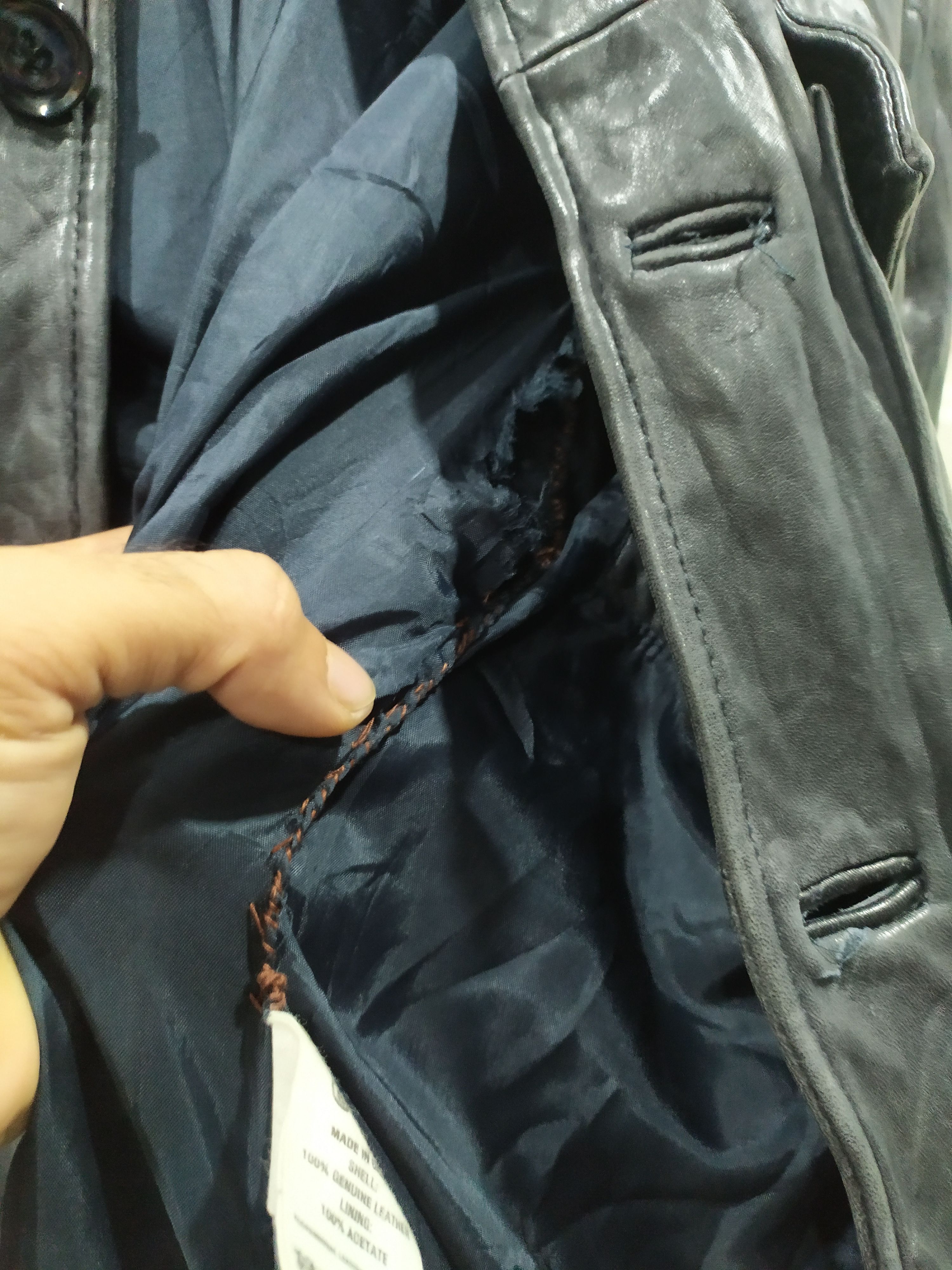 20471120 × If Six Was Nine Vintage Bomber Leather Jacket Size US S / EU 44-46 / 1 - 6 Thumbnail